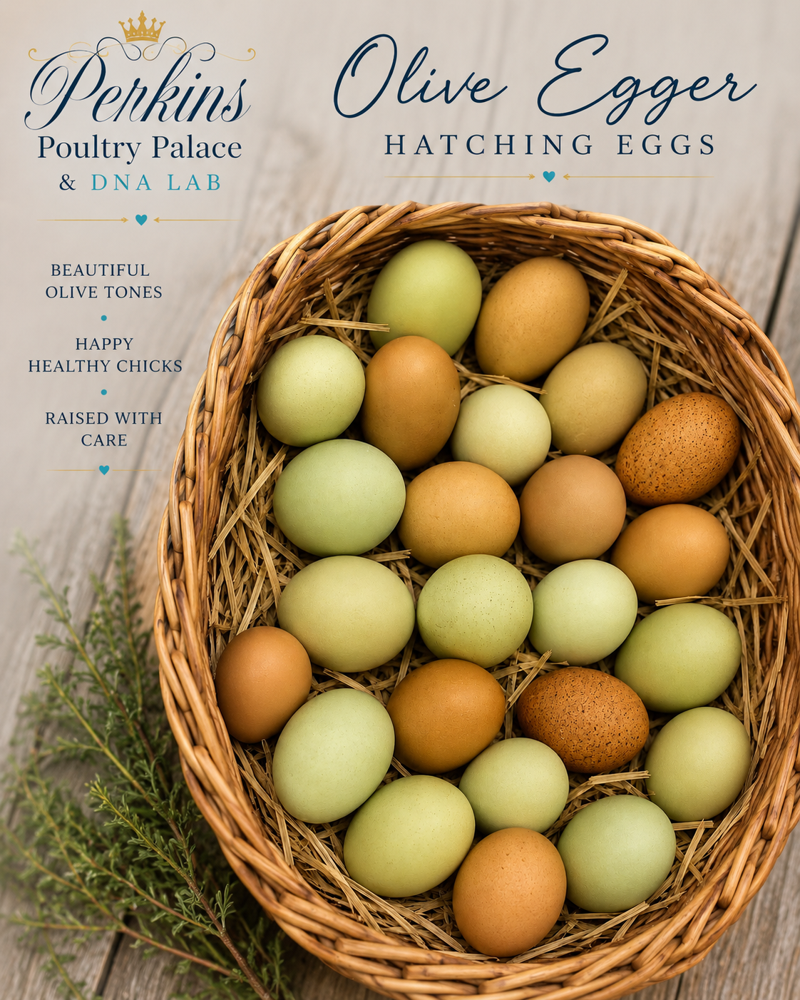 Olive Egger Hatching Eggs