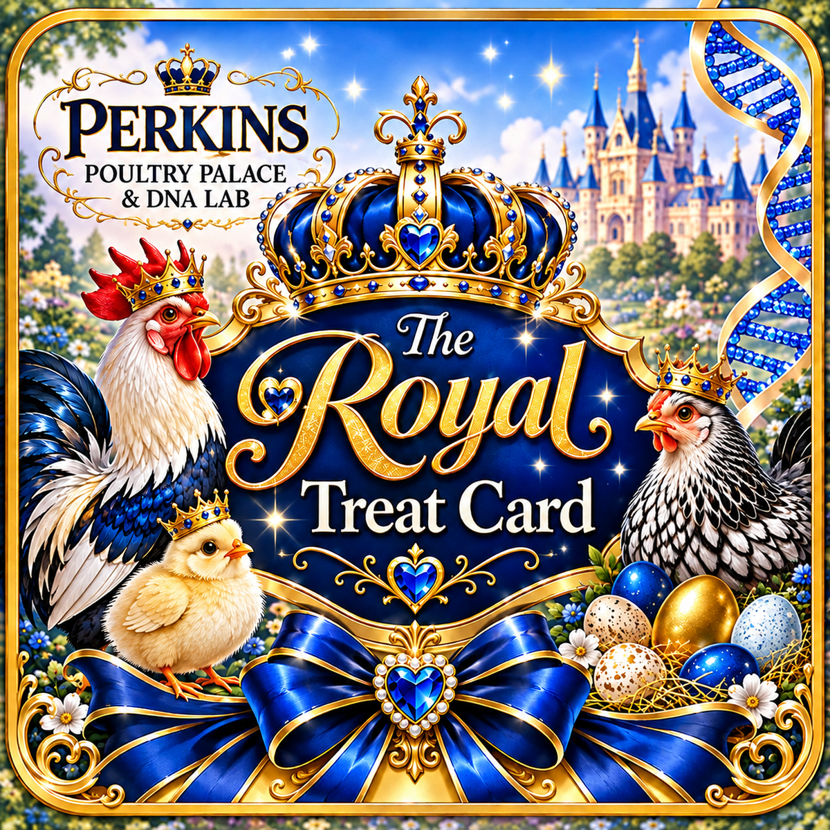 The Royal Treat Card – Perkins Poultry Palace & DNA Lab