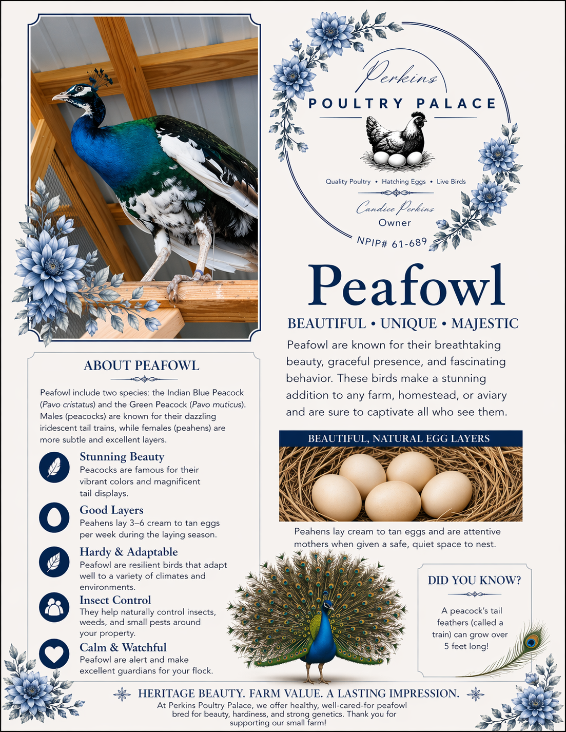Peafowl Hatching Eggs